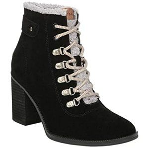 Dr. Scholl's Heeled Combat Boot "Loni" Style - Size 10